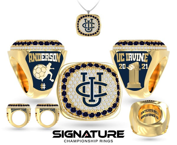 University of California at Irvine Soccer -Women's 2021 Championship Ring