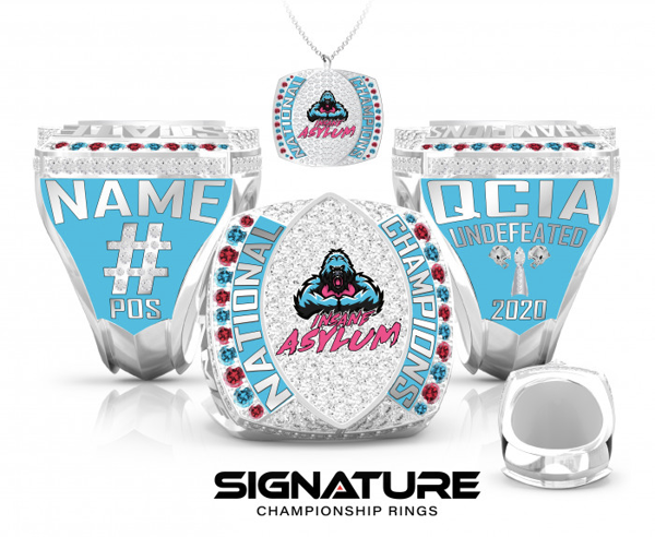 Insane Asylum Football 2020 Championship Ring