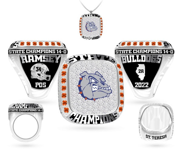 Saint Teresa OSR Football 2022 Championship Ring