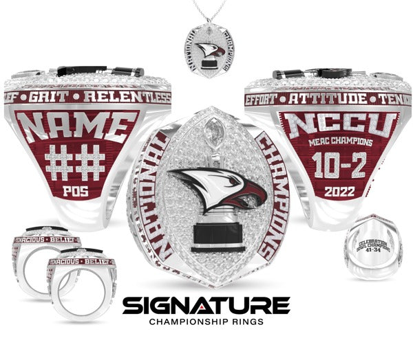 North Carolina Central University Football 2022 Championship Ring