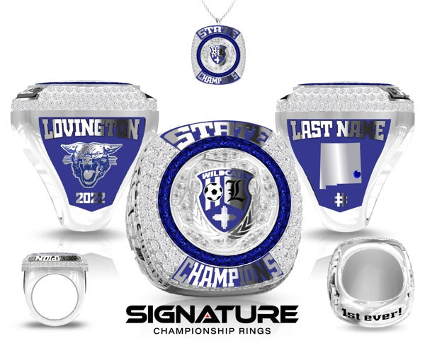 Lovington High School Soccer -Men's 2022 Championship Ring