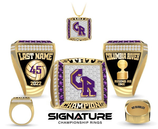 Columbia River High School Volleyball -Women's 2022 Championship Ring
