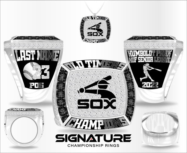 Old Timers White Sox Softball 2022 Championship Ring