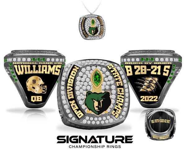 Basha Bears High School  Football 2022 Championship Ring