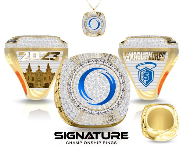 Ismael Flores Our Lady of the Lake University 2023 Graduation Ring (Championship Style)