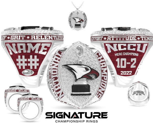 North Carolina Central University Football 2022 Championship Ring
