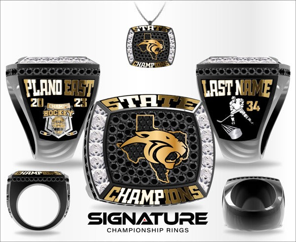 Plano East Hockey Club Hockey -Men's 2023 Championship Ring