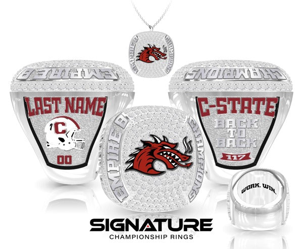 State University of New York at Cortland Football 2022 Championship Ring