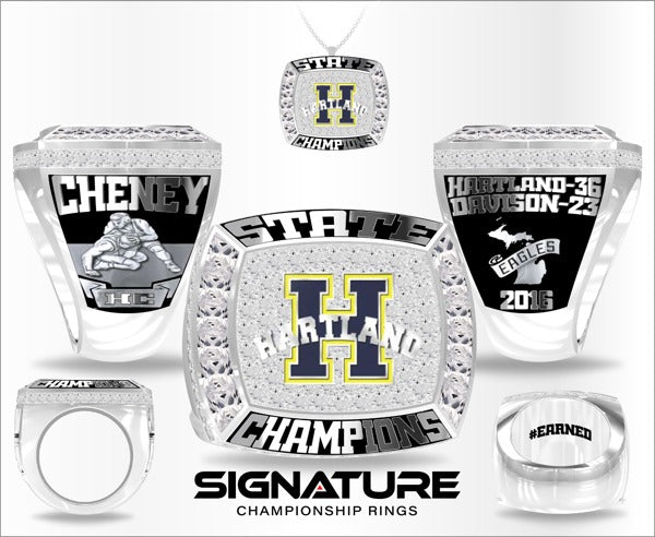 Todd Cheney Hartland 2016 State Champion Wrestling Ring