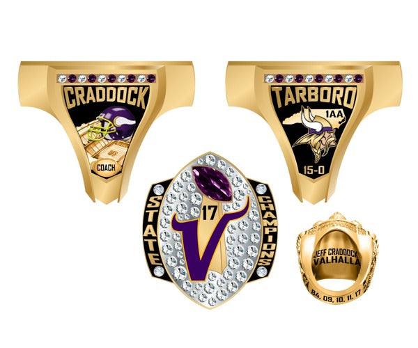 Tarboro Football OSR Football 2017 Championship Ring
