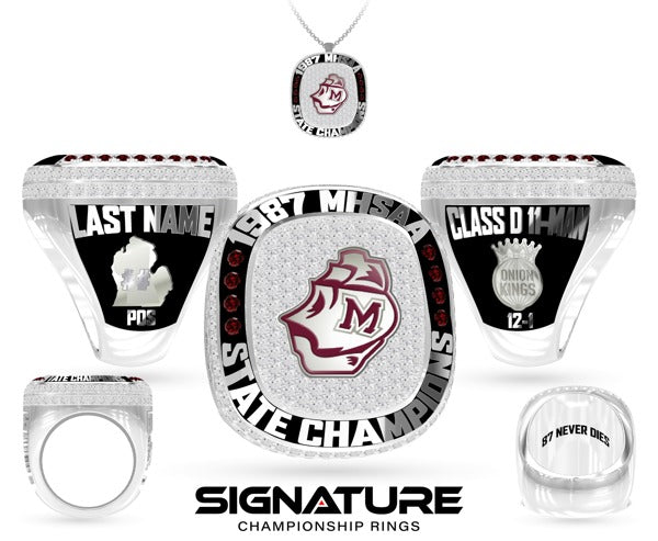 Martin High School Football 1987 Championship Ring