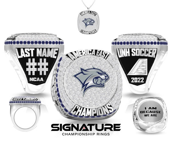 University of New Hampshire Soccer -Women's 2022 Championship Ring