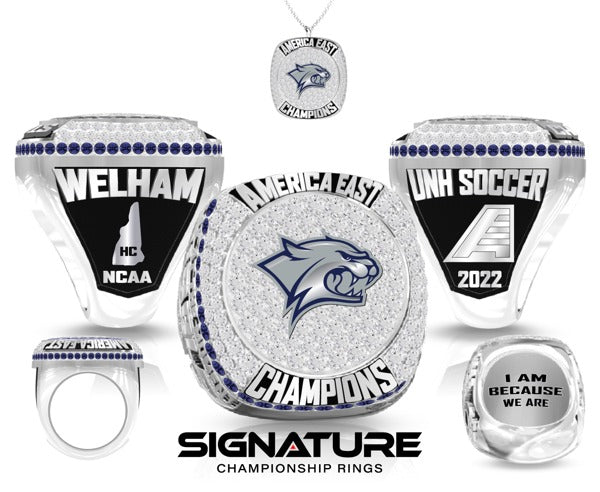 University of New Hampshire Soccer -Women's 2022 Championship Ring