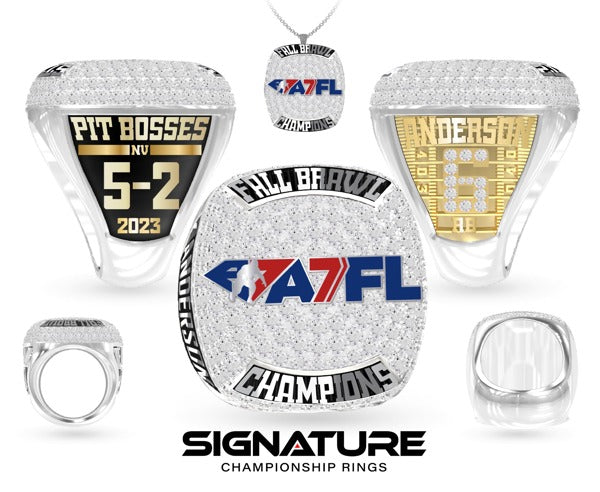 A7FL Football 2022 Championship Ring