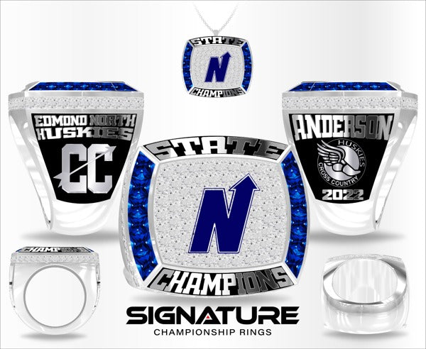 Edmond North High School Cross Country -Men's 2022 Championship Ring