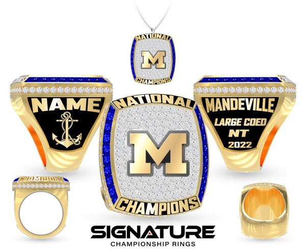 Mandeville High School Cheer 2022 Championship Ring