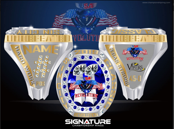 USA Revolution Football 2019 Championship Ring