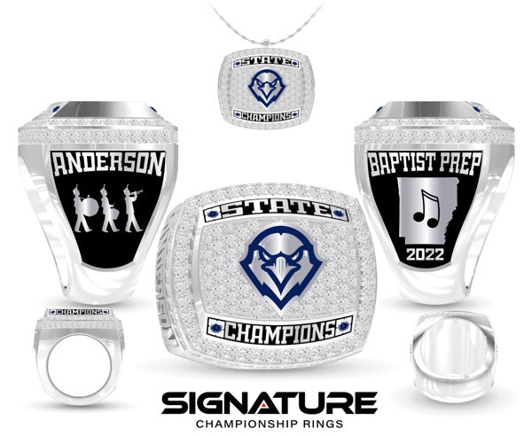 The Baptist Preparatory Upper School Band 2022 Championship Ring