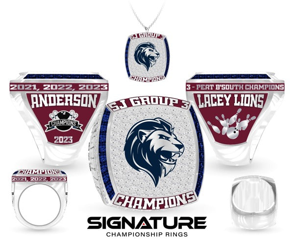 Lacey Township High School Bowling 2023 Championship Ring