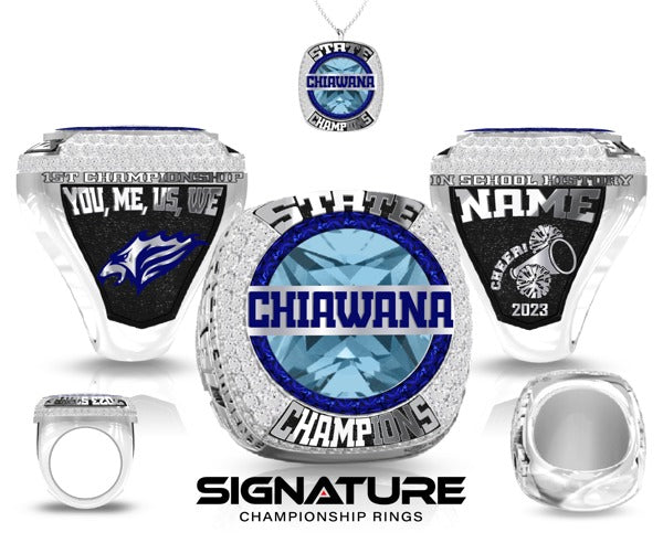 Chiawana High School Cheer 2023 Championship Ring
