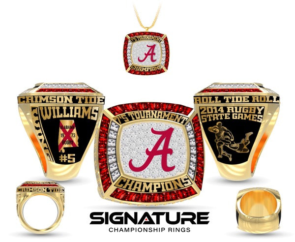 Jordan Williams Alabama 2014 Rugby Championship Ring