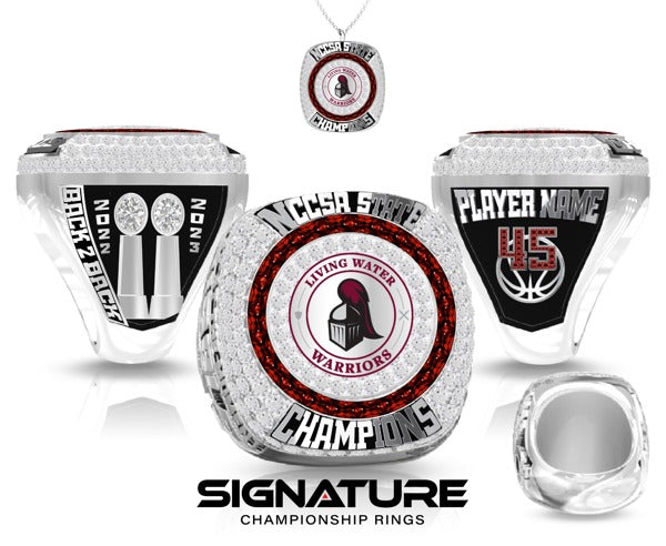 Living Water Christian School Basketball -Men's 2023 Championship Ring
