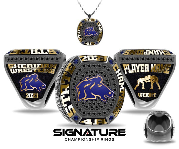 Sheridan High School Wrestling 2023 Championship Ring