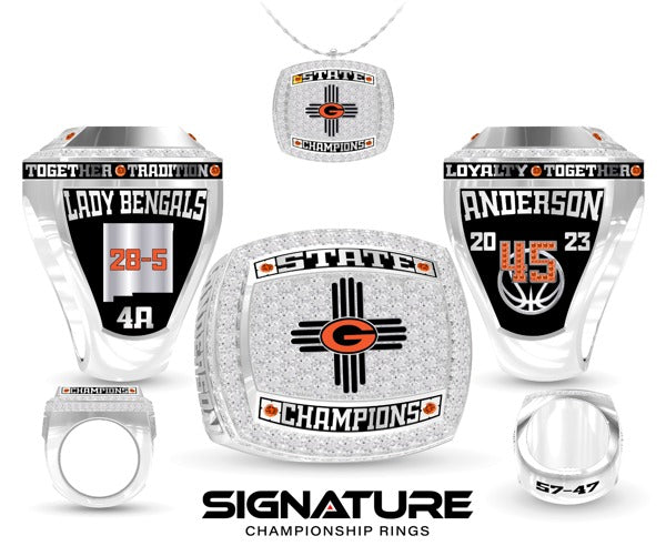 Gallup High School Basketball -Women's 2023 Championship Ring