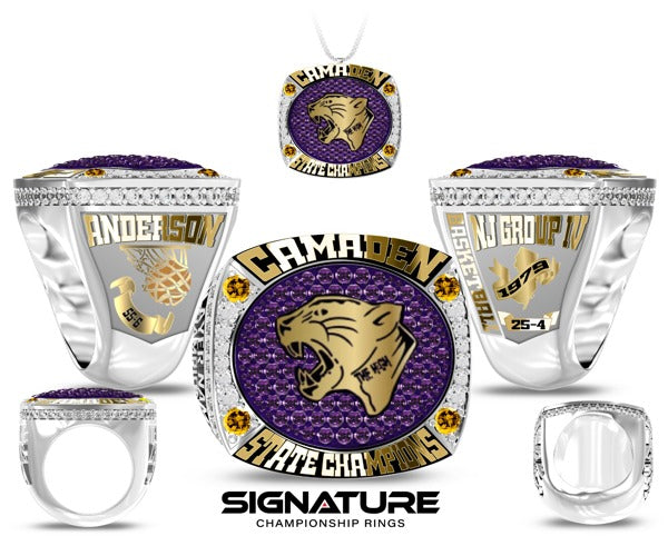 Camden 1979 State Championship -Men's 1989 Championship Ring