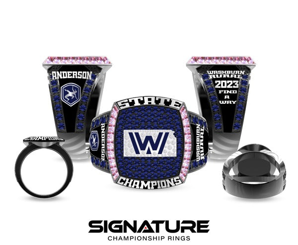 Washburn Rural High School Wrestling 2023 Fashion Ring
