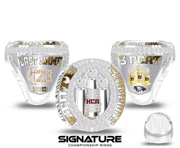 Heritage Christian Academy Basketball -Men's 2023 Championship Ring