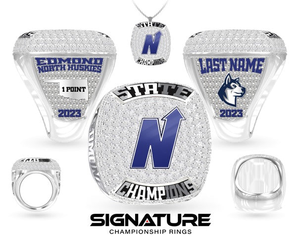 Edmond North High School Swimming & Diving 2023 Championship Ring