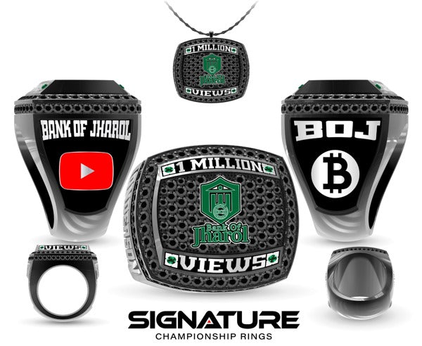 Bank Of Jharol 1 Million Views Championship Ring