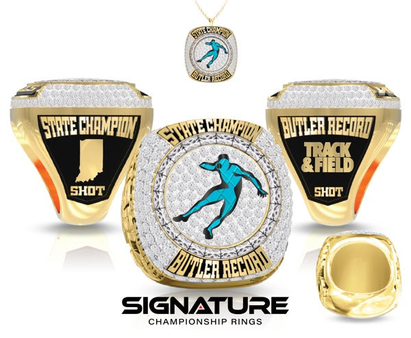 Mark Nagy State Champion Butler Record Shot Putter Ring