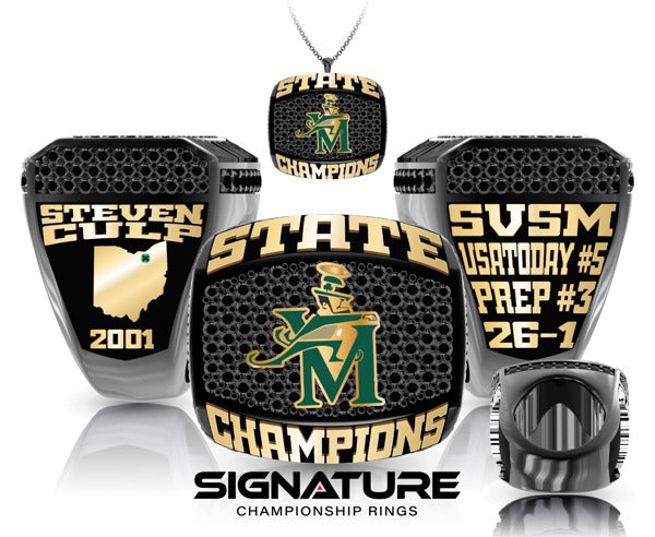 Steven Culp SVSM 2001 State Championship Ring