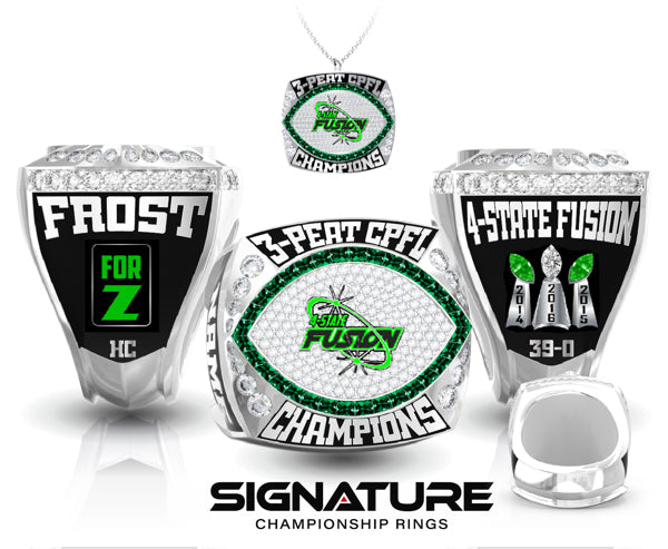 4-State Fusion 2016 3-Peat CPFL Championship Ring