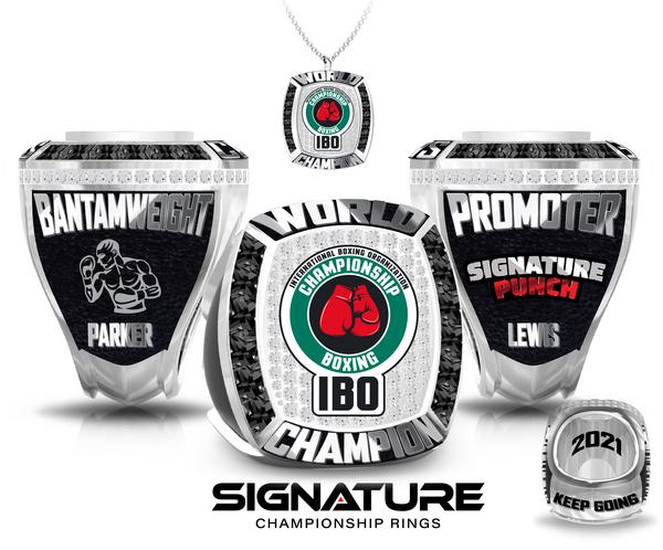 Signature Punch Promotions Championship Ring