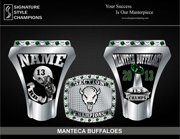Manteca High School Buffaloes Championship Ring