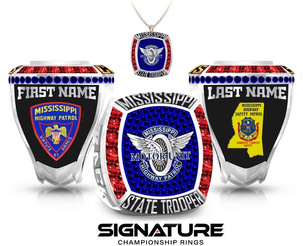 Mississippi Highway Patrol Silver Ring