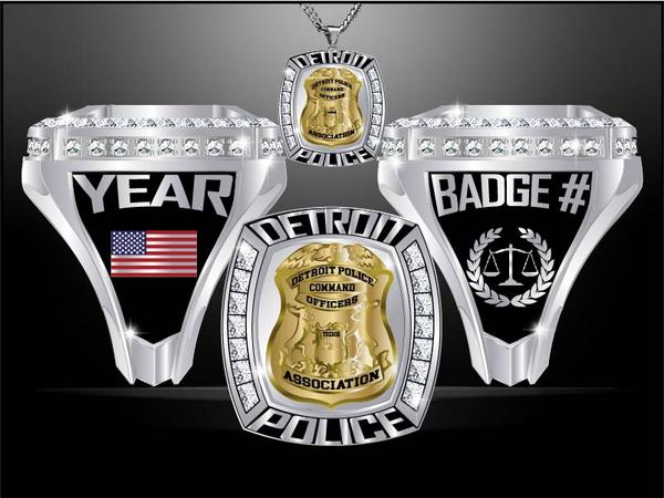 Detroit Police Command Officer Ring
