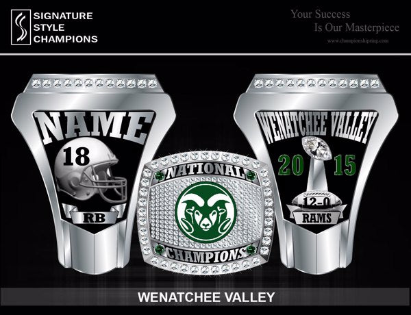 Wenatchee Valley Rams Championship Ring