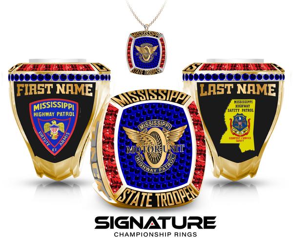Mississippi Highway Patrol Gold Ring