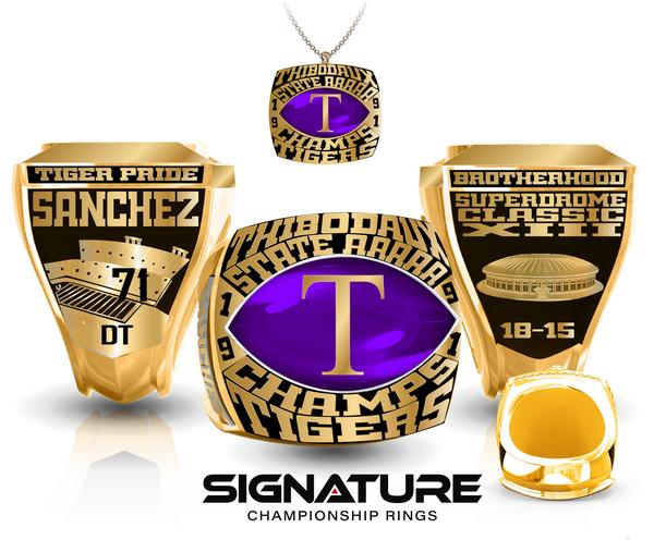 Thibodaux Tigers Football Championship Ring