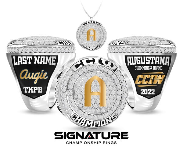 Augustana College Swimming &amp; Diving 2022 Championship Ring