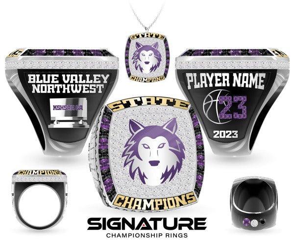 Blue Valley Northwest High School Basketball -Men's 2023 Championship Ring