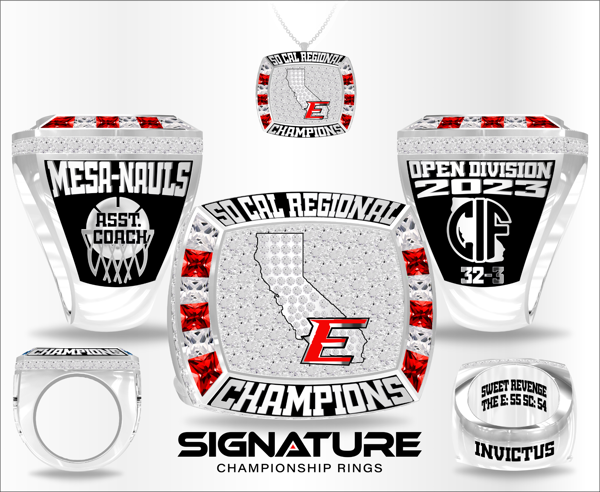 Marla Mesa Assistant Coach So Cal Basketball 2023 Regional Championship Ring