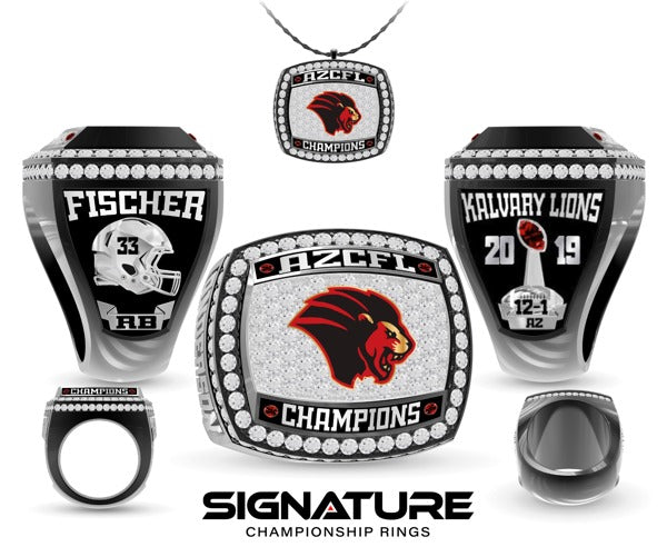Kalvary Lions Football 2019 Championship Ring