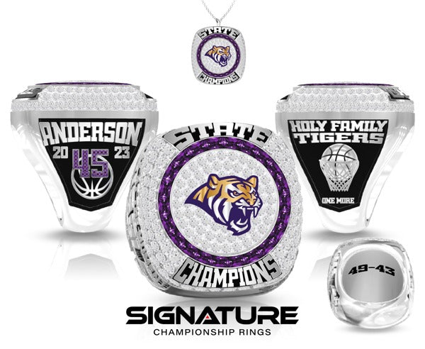 Humphrey/Lindsay Holy Family High School Basketball -Women's 2023 Championship Ring