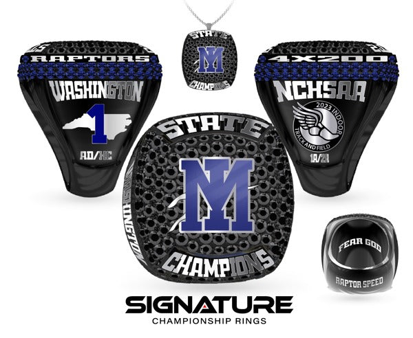 Mountain Island Charter High School Track &amp; Field -Men's 2023 Championship Ring