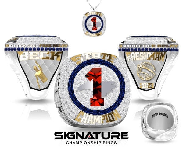 Mountain Island Charter High School Swimming Beck Championship Ring